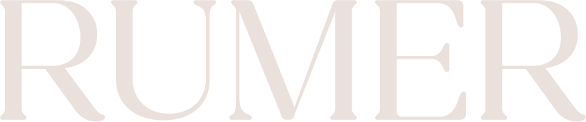 Rumer reversed wordmark