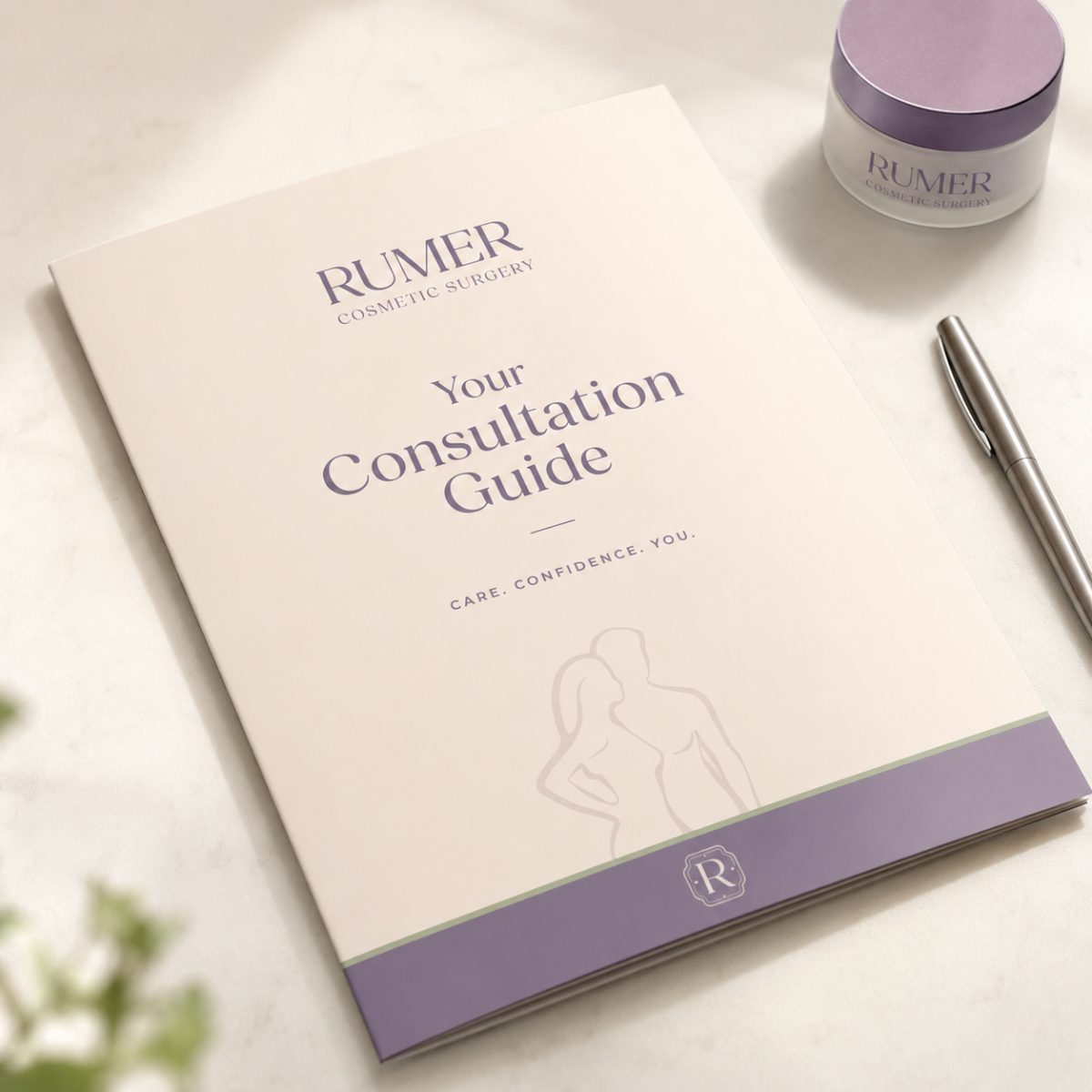 Rumer Cosmetic Surgery consultation guide booklet