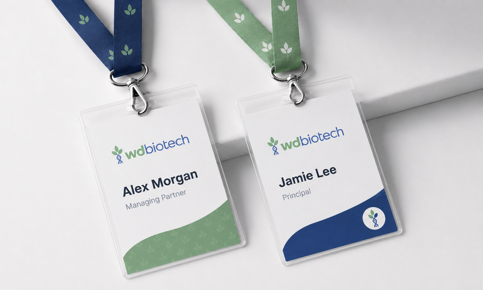 WD Biotech event lanyards